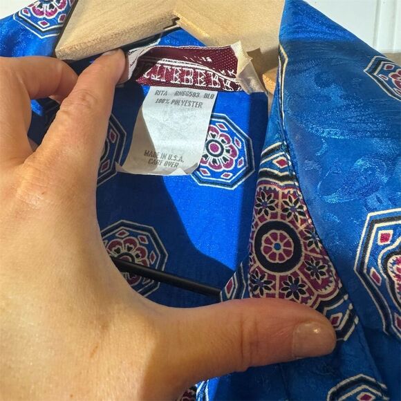 VTG Castleberry Blue Two-Piece Set | 70s Preppy, Retro Boho, Statement Fashion - Picture 7 of 11